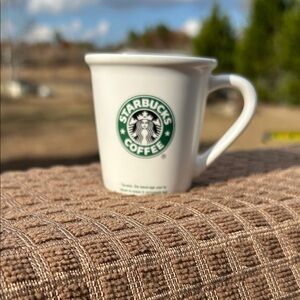 Starbucks Green and White Demitasse Cup